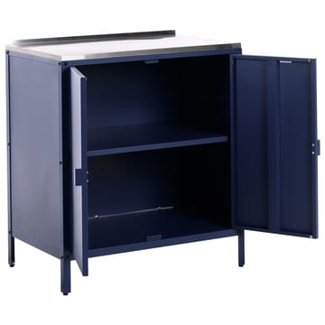 3-delt utekj cken med vask 4 da8rer Vilama - Blå, Sølv - Hagemøbler & utemiljø - Grill & utekjøkken - Utekjøkken - Komplette utekjøkken