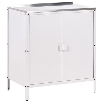 3-delt utekj cken med vask 4 da8rer Vilama - Hvit, Sølv - Hagemøbler & utemiljø - Grill & utekjøkken - Utekjøkken - Komplette utekjøkken