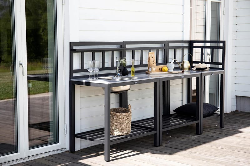 Atlantis Midtdel til Utekjøkken 90x60 cm Svart - Venture Home - Hagemøbler & utemiljø - Grill & utekjøkken - Utekjøkken - Bygg ditt eget utekjøkken