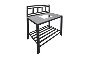 Atlantis Midtdel til Utekjøkken 90x60 cm Svart - Venture Home - Hagemøbler & utemiljø - Grill & utekjøkken - Utekjøkken - Bygg ditt eget utekjøkken