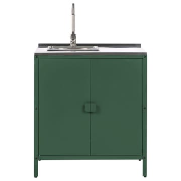 Kjøkkenskap med vask Vilama - Grønn, Sølv - Hagemøbler & utemiljø - Grill & utekjøkken - Utekjøkken - Komplette utekjøkken