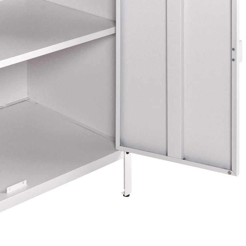 Kjøkkenskap med vask Vilama - Hvit, Sølv - Hagemøbler & utemiljø - Grill & utekjøkken - Utekjøkken - Komplette utekjøkken