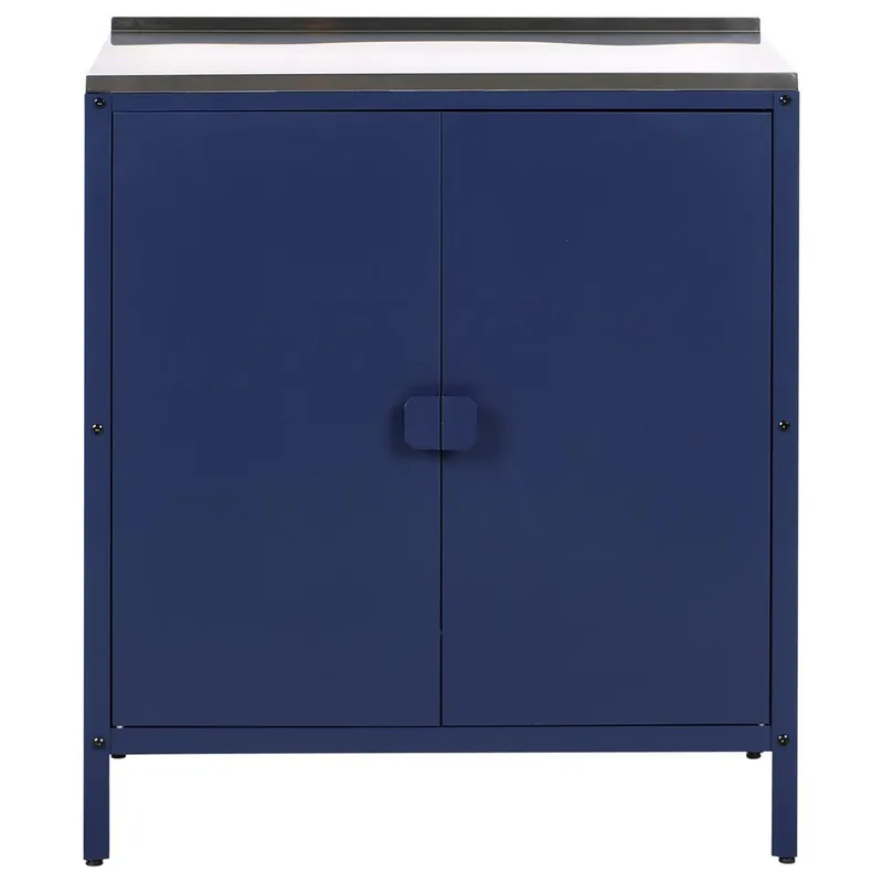 Kjøkkenskap Vilama - Blå, Sølv - Hagemøbler & utemiljø - Grill & utekjøkken - Utekjøkken - Komplette utekjøkken