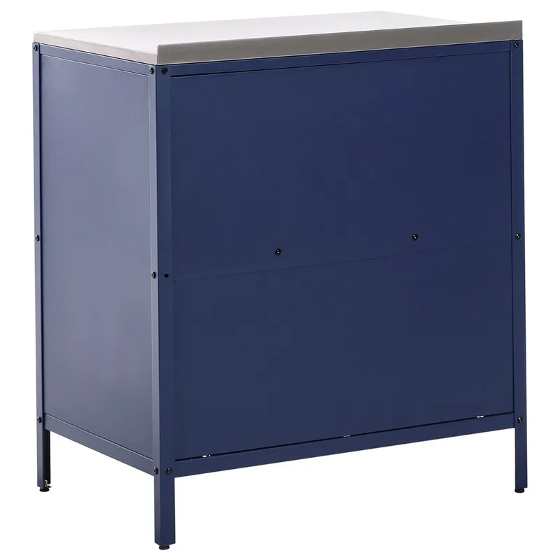 Kjøkkenskap Vilama - Blå, Sølv - Hagemøbler & utemiljø - Grill & utekjøkken - Utekjøkken - Komplette utekjøkken