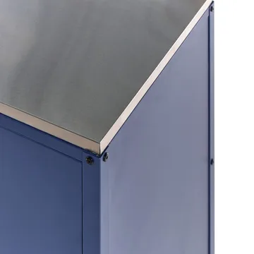 Kjøkkenskap Vilama - Blå, Sølv - Hagemøbler & utemiljø - Grill & utekjøkken - Utekjøkken - Komplette utekjøkken