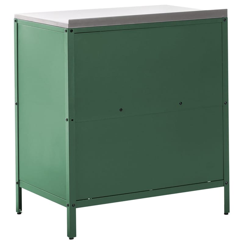 Kjøkkenskap Vilama - Grønn, Sølv - Hagemøbler & utemiljø - Grill & utekjøkken - Utekjøkken - Komplette utekjøkken