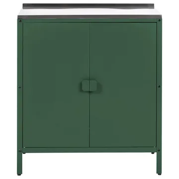 Kjøkkenskap Vilama - Grønn, Sølv - Hagemøbler & utemiljø - Grill & utekjøkken - Utekjøkken - Komplette utekjøkken