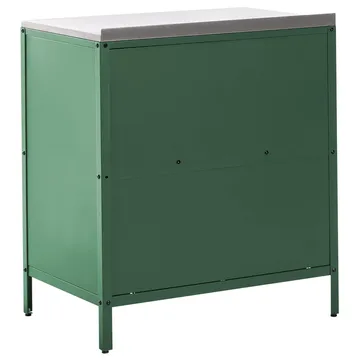 Kjøkkenskap Vilama - Grønn, Sølv - Hagemøbler & utemiljø - Grill & utekjøkken - Utekjøkken - Komplette utekjøkken