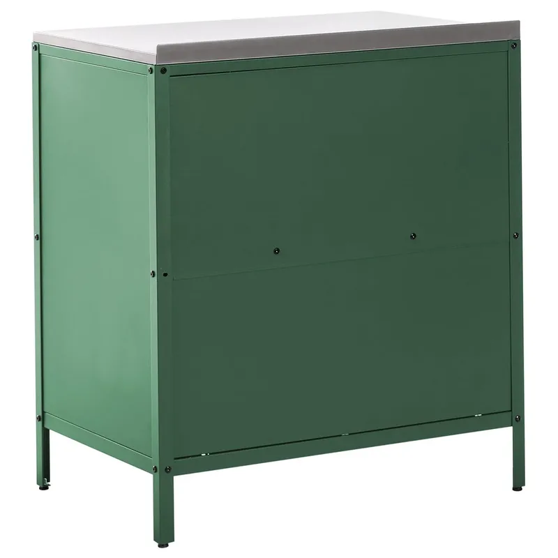 Kjøkkenskap Vilama - Grønn, Sølv - Hagemøbler & utemiljø - Grill & utekjøkken - Utekjøkken - Komplette utekjøkken