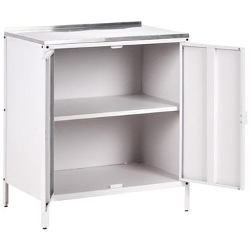 Kjøkkenskap Vilama - Hvit, Sølv - Hagemøbler & utemiljø - Grill & utekjøkken - Utekjøkken - Komplette utekjøkken