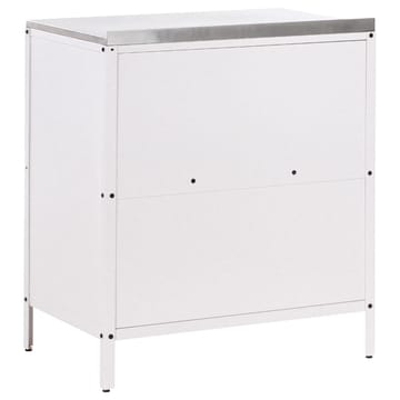 Kjøkkenskap Vilama - Hvit, Sølv - Hagemøbler & utemiljø - Grill & utekjøkken - Utekjøkken - Komplette utekjøkken