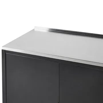 Kjøkkenskap Vilama - Svart, Sølv - Hagemøbler & utemiljø - Grill & utekjøkken - Utekjøkken - Komplette utekjøkken