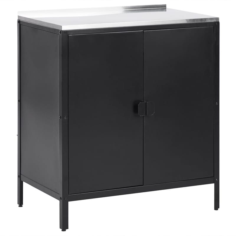 Kjøkkenskap Vilama, Svart, Sølv