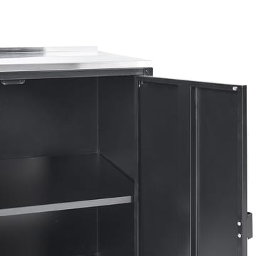 Kjøkkenskap Vilama - Svart, Sølv - Hagemøbler & utemiljø - Grill & utekjøkken - Utekjøkken - Komplette utekjøkken