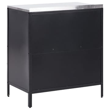 Kjøkkenskap Vilama - Svart, Sølv - Hagemøbler & utemiljø - Grill & utekjøkken - Utekjøkken - Komplette utekjøkken