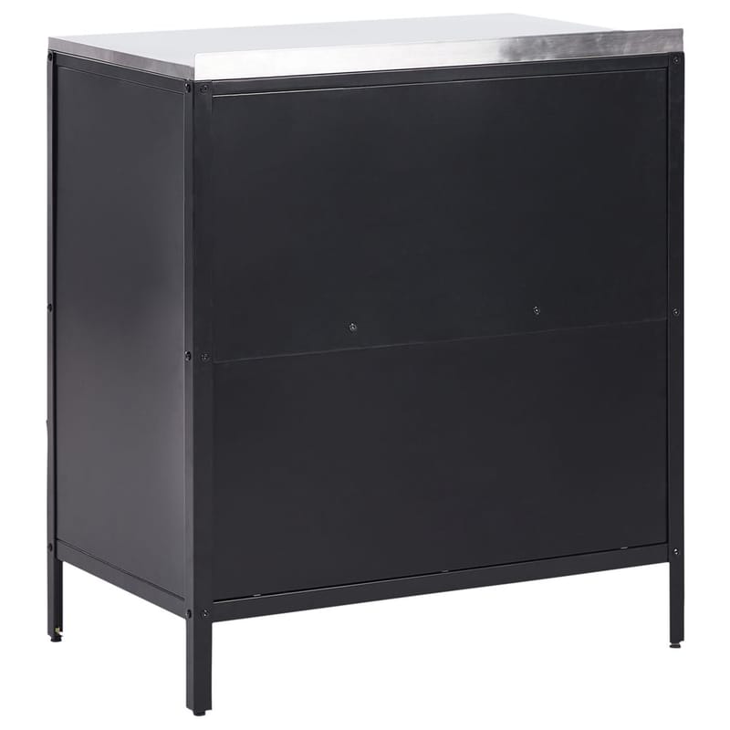 Kjøkkenskap Vilama - Svart, Sølv - Hagemøbler & utemiljø - Grill & utekjøkken - Utekjøkken - Komplette utekjøkken