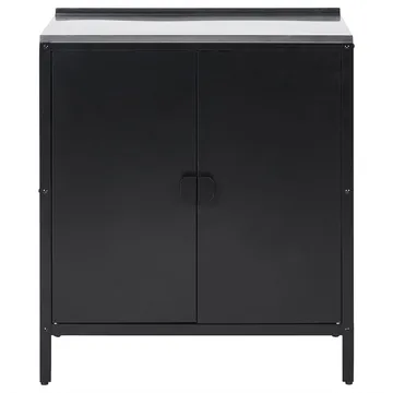 Kjøkkenskap Vilama - Svart, Sølv - Hagemøbler & utemiljø - Grill & utekjøkken - Utekjøkken - Komplette utekjøkken