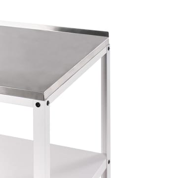 Liten kjøkkenøy Vilama - Hvit, Sølv - Hagemøbler & utemiljø - Grill & utekjøkken - Utekjøkken - Komplette utekjøkken