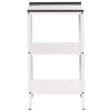 Liten kjøkkenøy Vilama - Hvit, Sølv - Hagemøbler & utemiljø - Grill & utekjøkken - Utekjøkken - Komplette utekjøkken