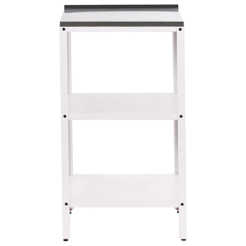 Liten kjøkkenøy Vilama - Hvit, Sølv - Hagemøbler & utemiljø - Grill & utekjøkken - Utekjøkken - Komplette utekjøkken