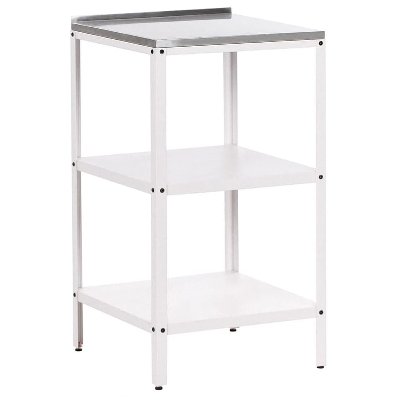 Liten kjøkkenøy Vilama, Hvit, Sølv