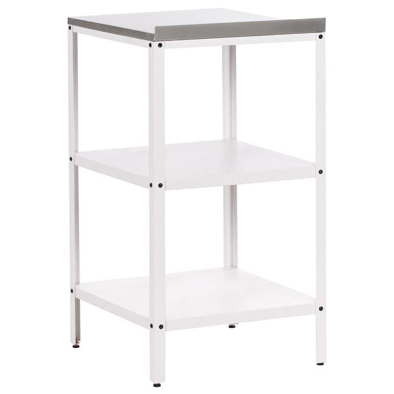 Liten kjøkkenøy Vilama - Hvit, Sølv - Hagemøbler & utemiljø - Grill & utekjøkken - Utekjøkken - Komplette utekjøkken