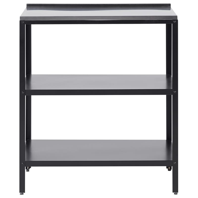 Stor kjøkkenøy Vilama - Svart, Sølv - Hagemøbler & utemiljø - Grill & utekjøkken - Utekjøkken - Komplette utekjøkken