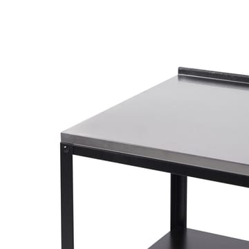 Stor kjøkkenøy Vilama - Svart, Sølv - Hagemøbler & utemiljø - Grill & utekjøkken - Utekjøkken - Komplette utekjøkken