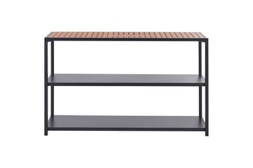 Trädgårdskök Beliani Avetrana 150x50x90 cm Black||Light wood - Hagemøbler & utemiljø - Grill & utekjøkken - Utekjøkken - Bygg ditt eget utekjøkken