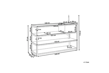Trädgårdskök Beliani Avetrana 159x50x116 cm Black||Light wood - Hagemøbler & utemiljø - Grill & utekjøkken - Utekjøkken - Bygg ditt eget utekjøkken
