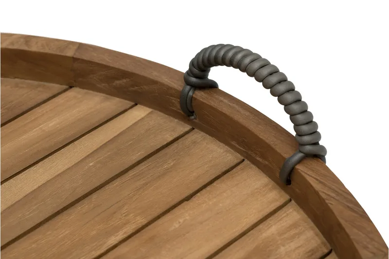 Serveringsbord Hillerstorp Himmelsnäs Ø60 cm Brun - Brun - Hagemøbler & utemiljø - Hagebord - Sidebord utendørs