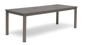 Hillerstorp Jet Set spisebord utendørs 90 cm beige - Beige - Hagemøbler & utemiljø - Hagebord - Spisebord ute