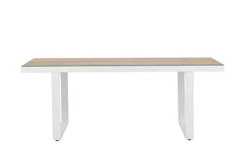 Merlo Spisebord 90x200 cm - Hvit - Hagemøbler & utemiljø - Hagebord - Spisebord ute
