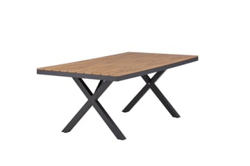 Garcia Spisebord 100x200 cm - Svart - Hagemøbler & utemiljø - Hagebord - Spisebord ute