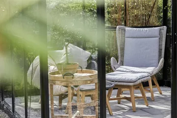 Serveringsbord Hillerstorp Himmelsnäs Ø60 cm Brun - Brun - Hagemøbler & utemiljø - Hagebord - Sidebord utendørs