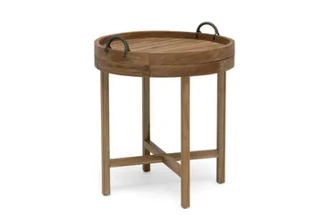 Serveringsbord Hillerstorp Himmelsnäs Ø60 cm Brun - Brun - Hagemøbler & utemiljø - Hagebord - Sidebord utendørs