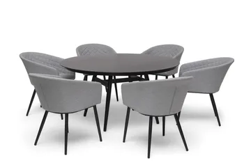 Bord Hillerstorp Oxhult Ø145 cm Svart - Svart - Hagemøbler & utemiljø - Hagebord - Spisebord ute