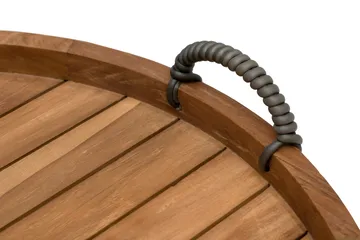 Hillerstorp Himmelsnäs rundt sidebord brett / utebord og avlastningsbord utendørs 60 cm tre - Brun - Hagemøbler & utemiljø - Hagebord - Sidebord utendørs
