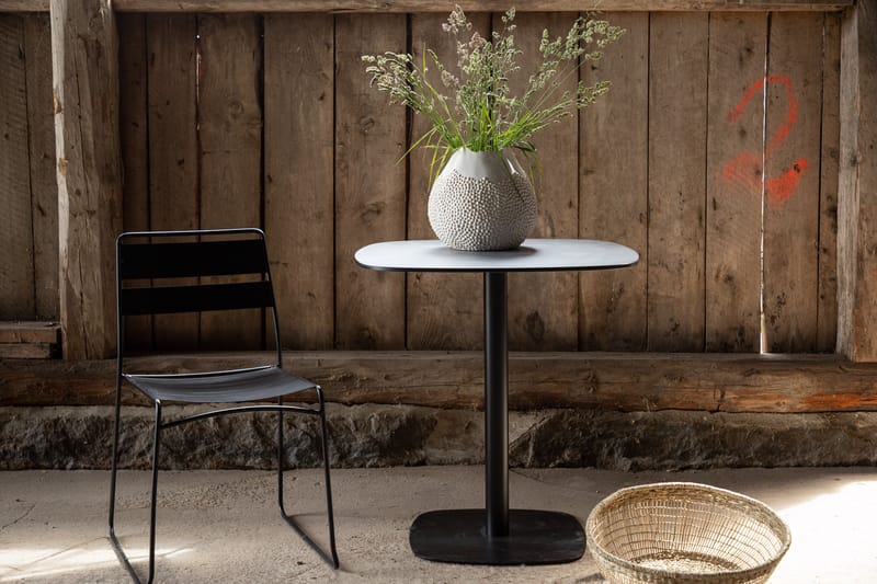 Milano Cafébord 70 cm - Svart - Hagemøbler & utemiljø - Hagebord - Cafébord