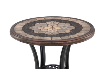 Leiria Cafébord 60 cm - Brun - Hagemøbler & utemiljø - Hagebord - Cafébord