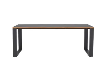 Aspvik Spisebord 100x200 cm Svart - Venture Home - Hagemøbler & utemiljø - Hagebord - Spisebord ute