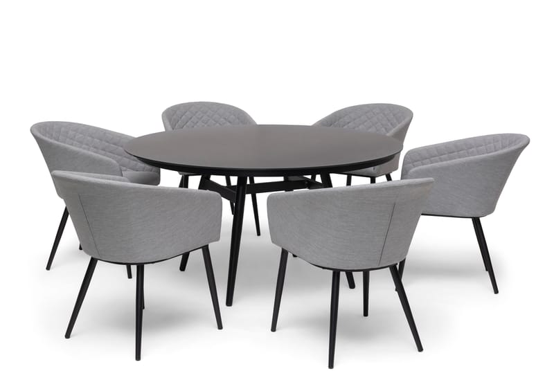 Hillerstorp Oxhult utebord Ø145 cm svart - Svart - Hagemøbler & utemiljø - Hagebord - Spisebord ute