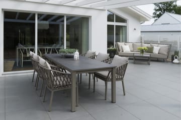 Hillerstorp Jet Set Spisebord 90 cm Beige - Beige - Hagemøbler & utemiljø - Hagebord - Spisebord ute