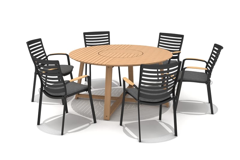 Agate Utebord Rund Ø 150 cm - Tre - Hagemøbler & utemiljø - Hagebord - Spisebord ute