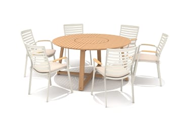 Agate Utebord Rund Ø 150 cm - Tre - Hagemøbler & utemiljø - Hagebord - Spisebord ute