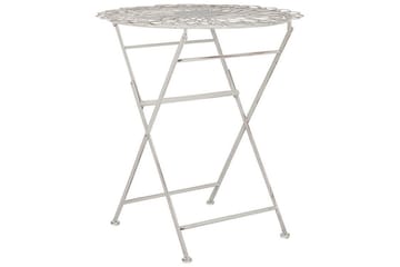 Alanya Cafébord 70 cm Rund - Hvit - Hagemøbler & utemiljø - Hagebord - Cafébord