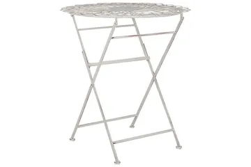 Alanya Cafébord 70 cm Rund - Hvit - Hagemøbler & utemiljø - Hagebord - Cafébord