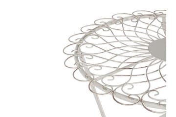 Alanya Cafébord 70 cm Rund - Hvit - Hagemøbler & utemiljø - Hagebord - Cafébord