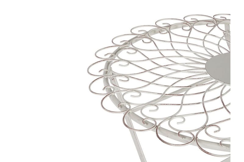 Alanya Cafébord 70 cm Rund - Hvit - Hagemøbler & utemiljø - Hagebord - Cafébord