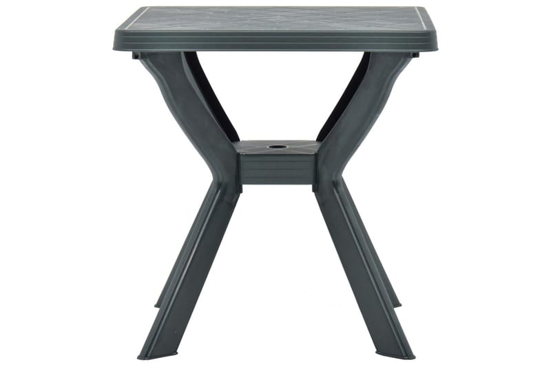 Bistrobord grønn 70x70x72 cm plast - Avlastningsbord & brettbord ute